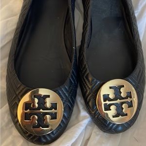 Worn one time Tory Burch Minnie quilted ballet flats